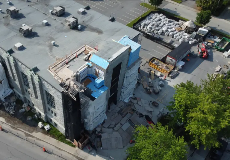 Travaux de réfection de la Bibliothèque Memphrémagog